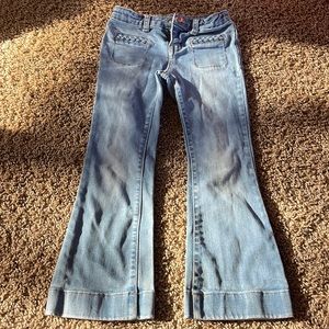 Girls size 5 Cherokee Flare Blue Jeans